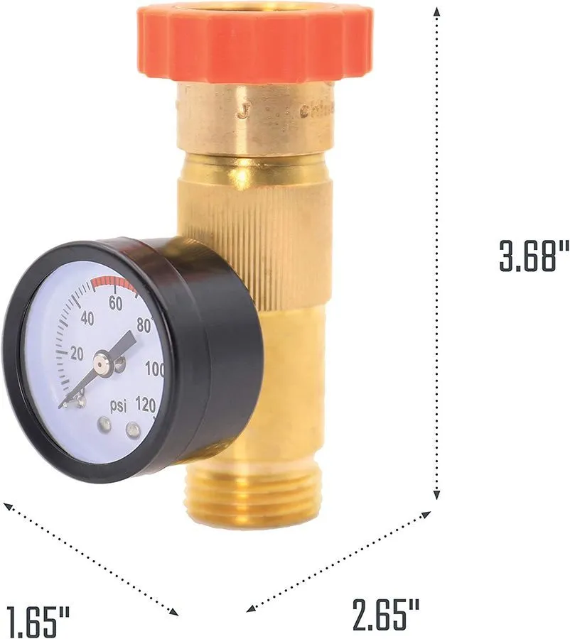 Water Regulator Gauge Combo L